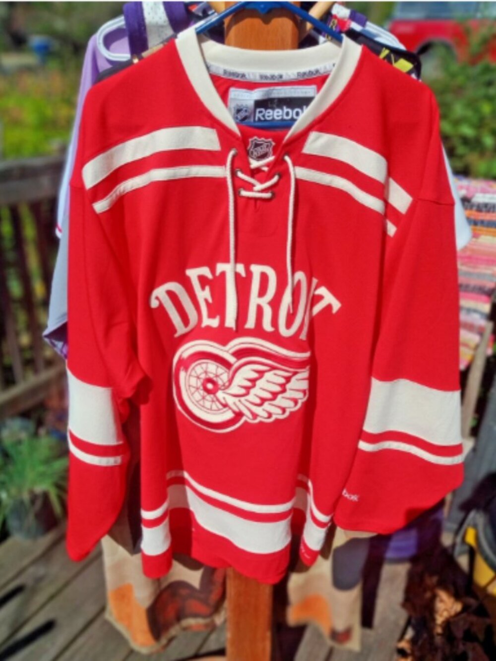 (L) Detroit Red Wings Reebok 2014 Winter Classic NHL Hockey Jersey